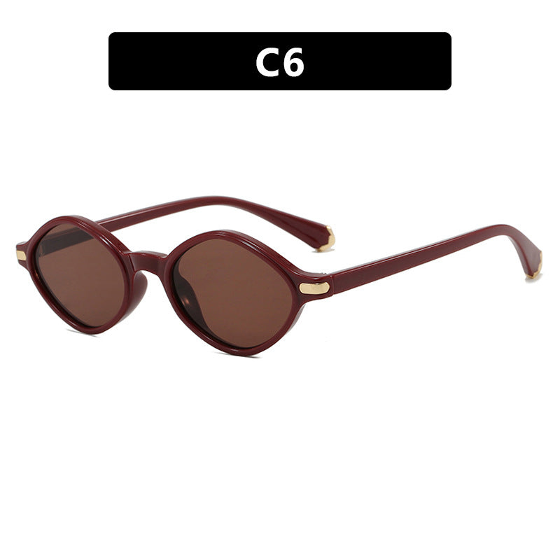 Damen modische Sonnenbrille mit einzigartigem Design und hochwertigem Metallrahmen Karnz
