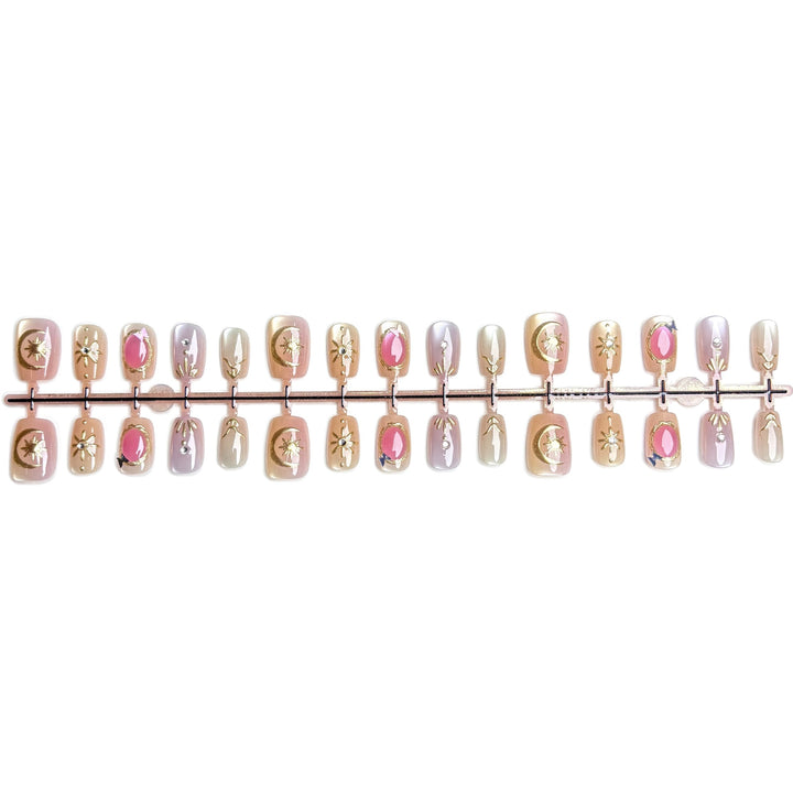 Extravagantes Nagelkunst Press-On Design Set