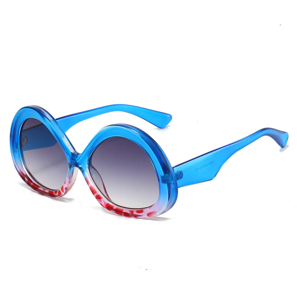 Oversized Retro-inspirierte Schmetterlingssonnenbrille Karnz