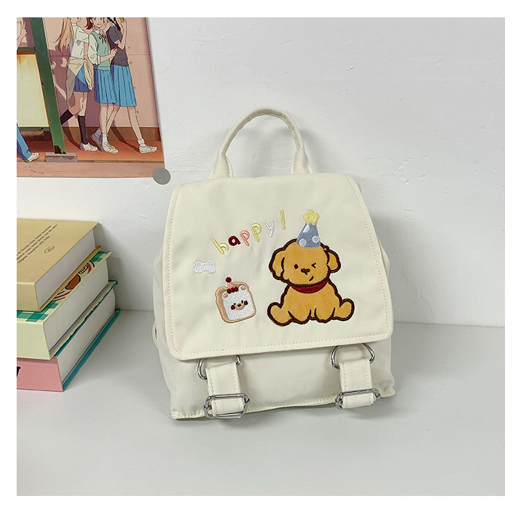Niedlicher Charakter gestickter Rucksack