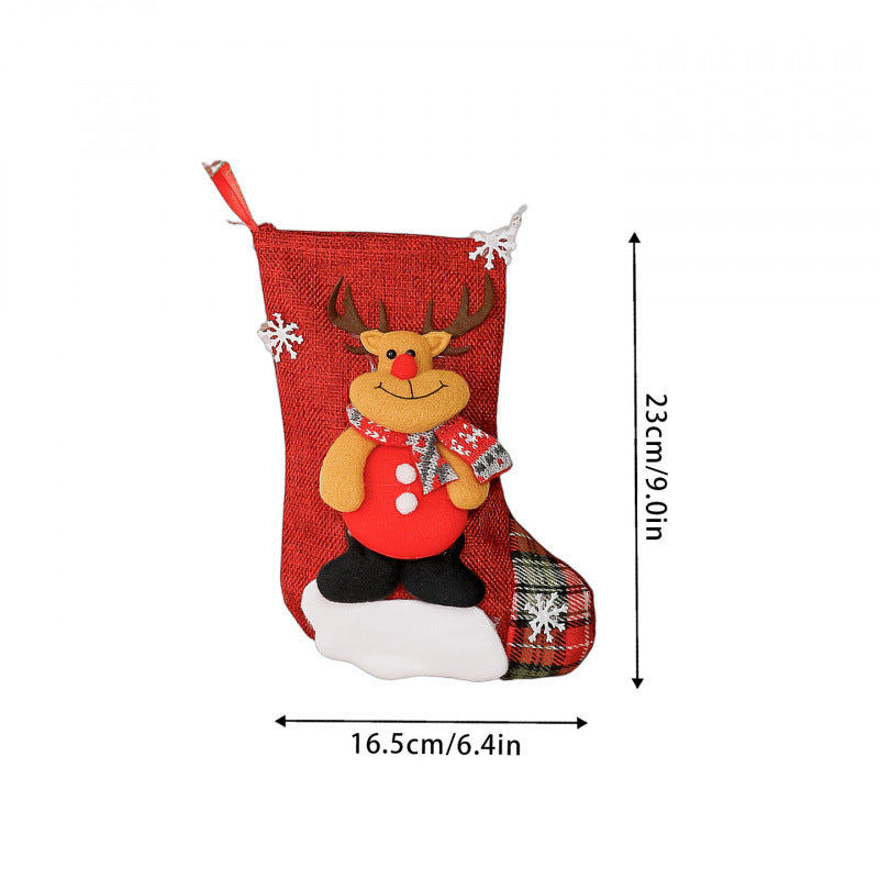 Weihnachtsstrumpf mit Rentierdesign Karnz