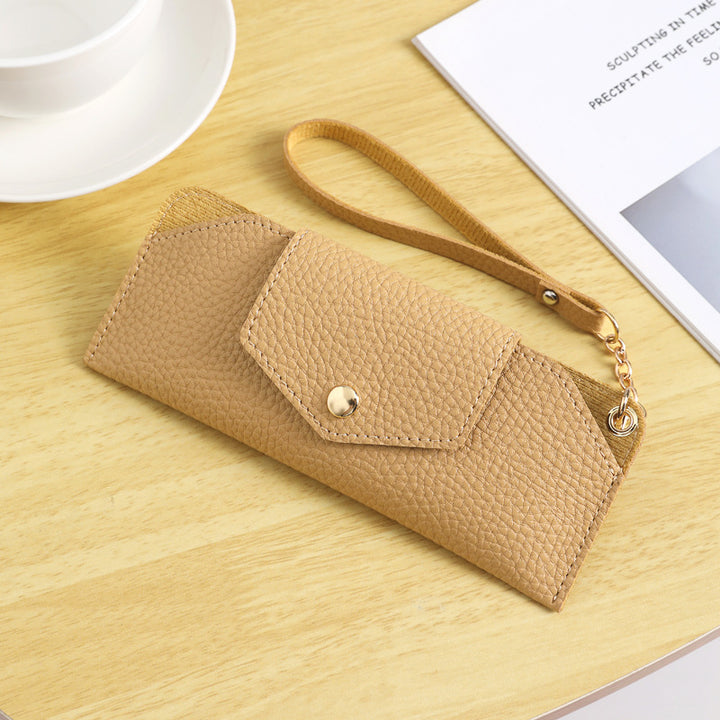 Elegante Texturierte Leder Clutch Tasche