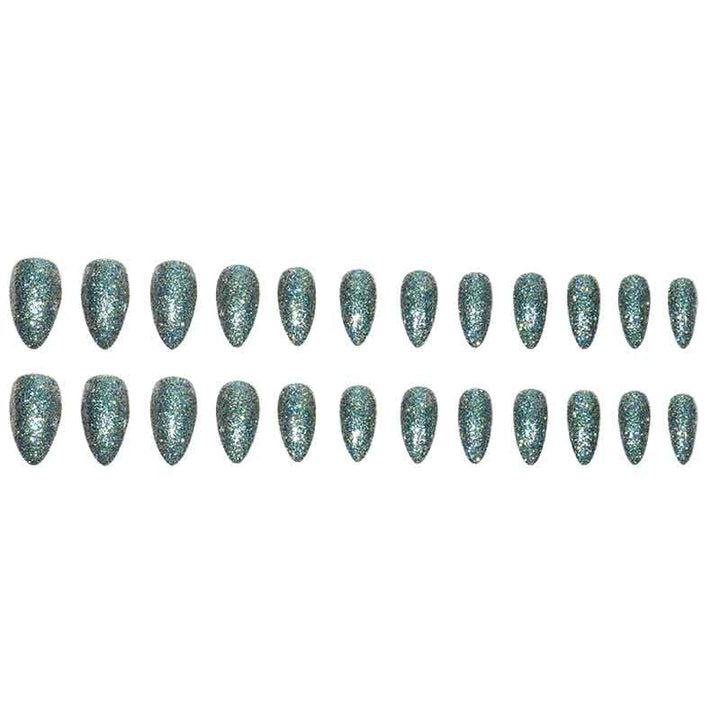 Glitzernde Acryl-Stiletto-Press-On-Nägel Karnz