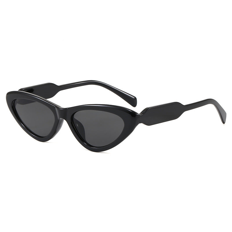 Schicke Cat-Eye Sonnenbrille mit einzigartigem Rahmen Karnz