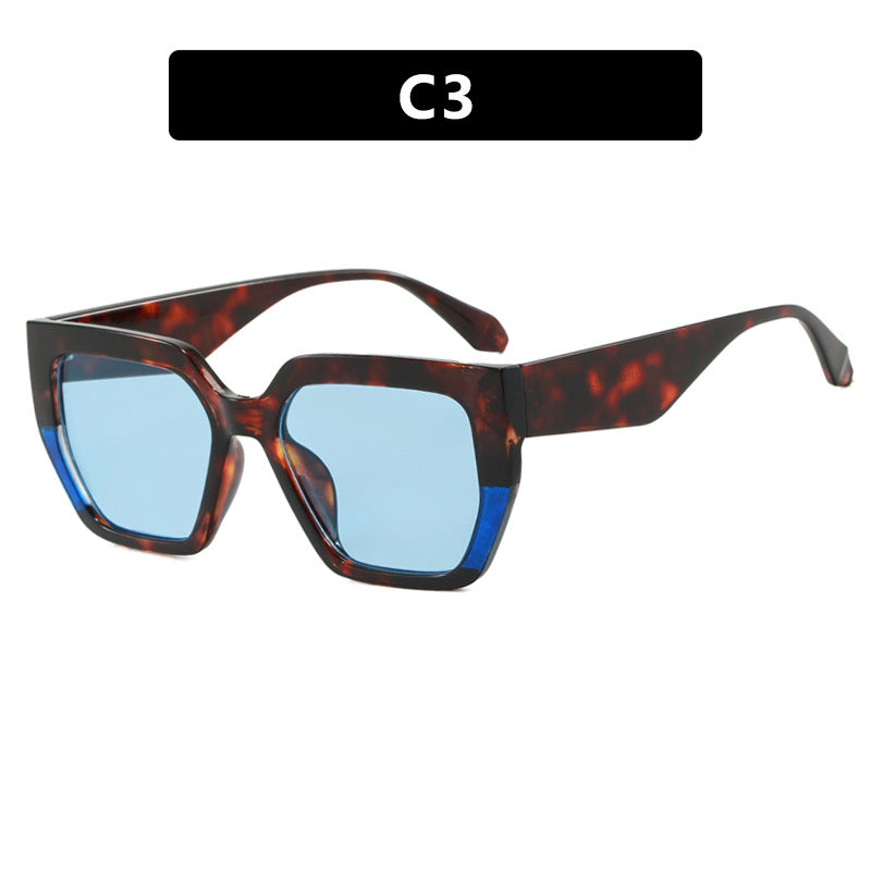 Damen geometrische Brille im modischen Schildkrötenmuster Karnz
