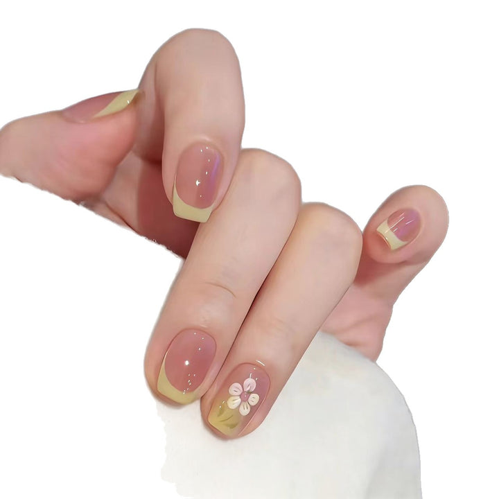 Dekorative Florale Nagelkunstverlängerungen