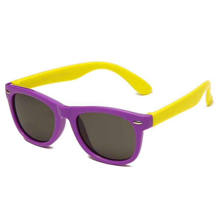 Karnz | Kinder Flex Sonnenbrille mit flexiblem und robustem Rahmen
