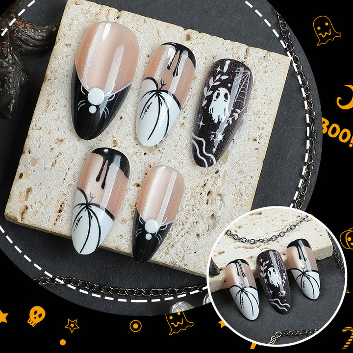 Halloween-Themed Gruselige Press-On Nail Set