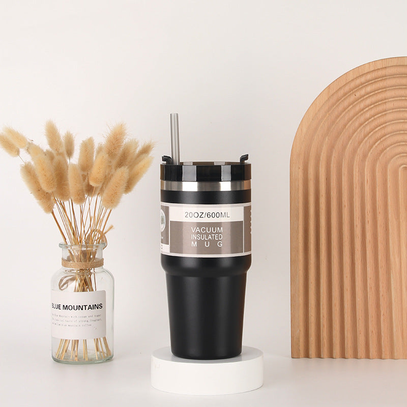 Unisex Isolierter Trinkbecher mit integriertem Strohhalm Karnz