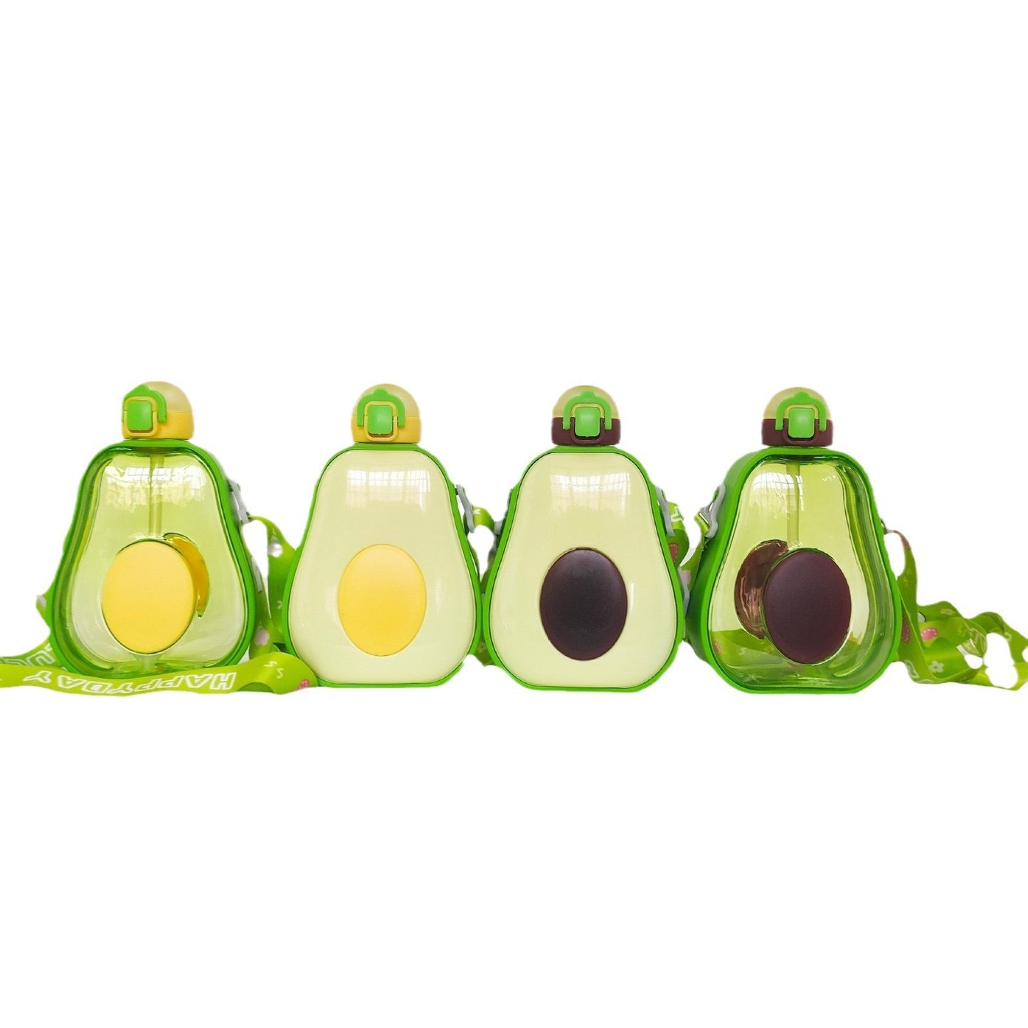 Damen kreative Avocado-Trinkflasche mit Trageschlaufe Karnz