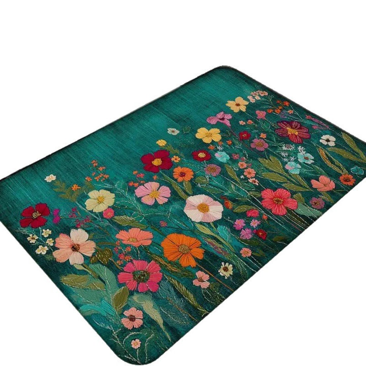 Blumenmuster Willkommensmatte Karnz