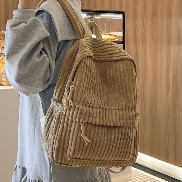 Texturierter gerippter Freizeit-Rucksack Karnz
