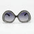 Damen Glamouröse Statement-Sonnenbrille mit funkelndem Kristallrahmen Karnz