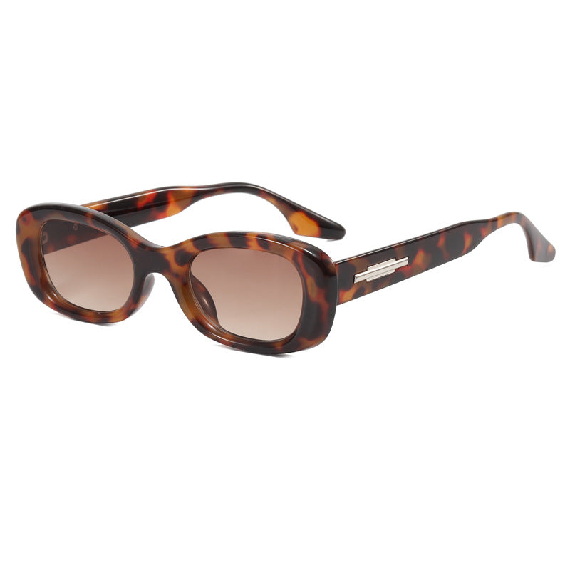 Damen modische Retro-Sonnenbrille mit breitem Rahmen Karnz
