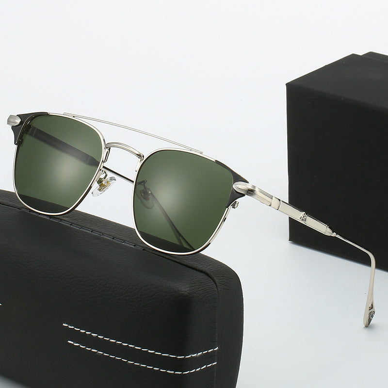 Damen modische Halbrahmen Brille Karnz
