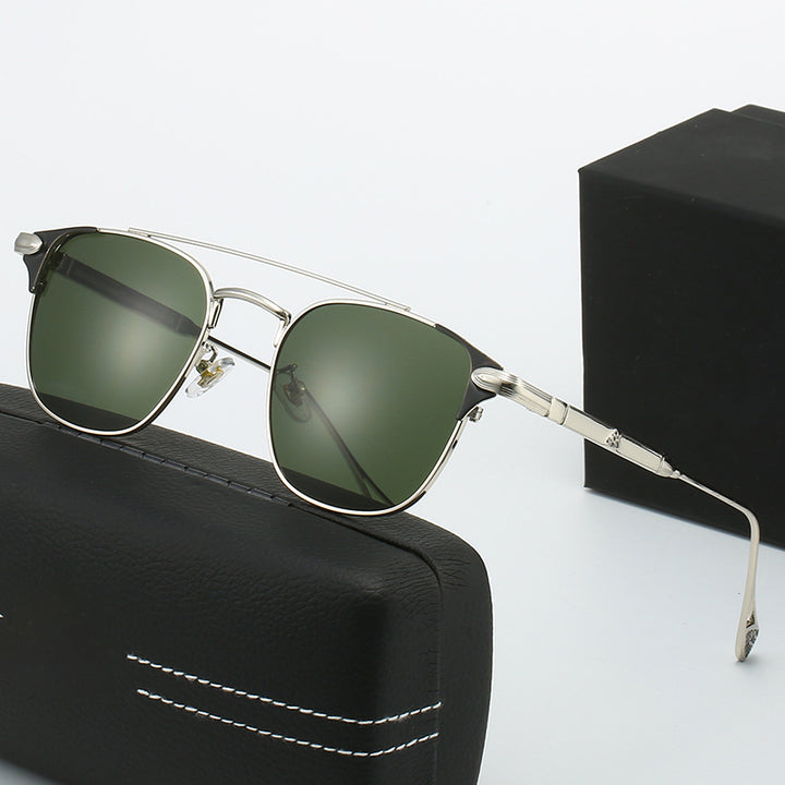 Damen modische Halbrahmen Brille Karnz