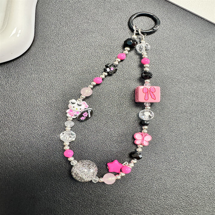 Dekorativer Charm Perlen Handy-Kette Karnz