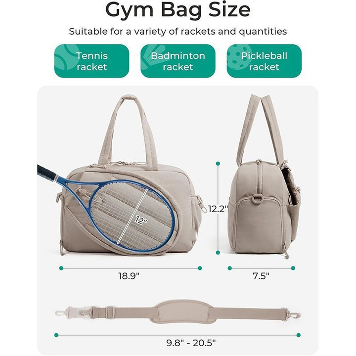 Sportliche Tennis-Tasche mit Mehreren Fächern und Trageoptionen Karnz