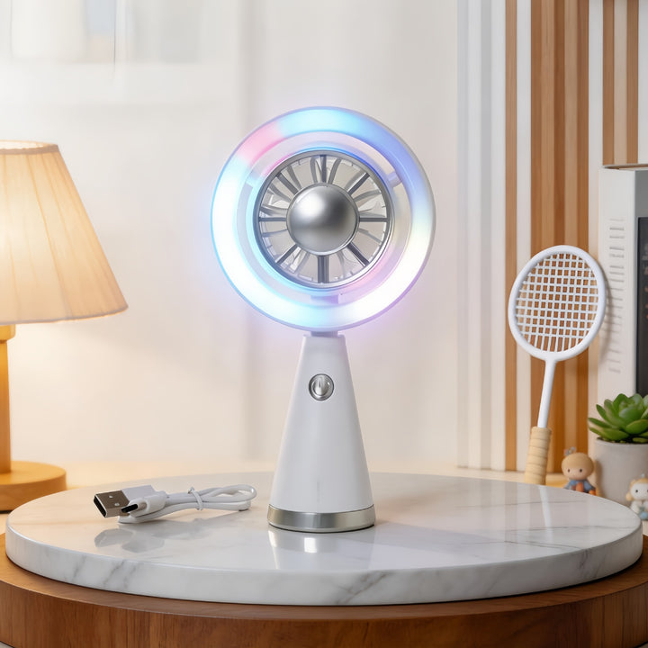 Unisex Tragbarer LED Ventilator im modernen Design Karnz