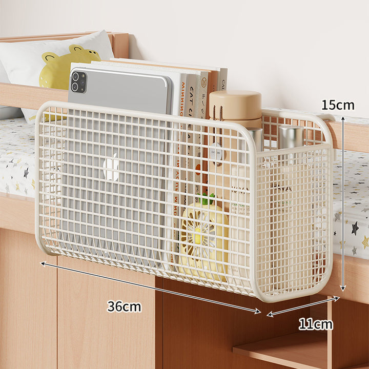 Über-Bett Drei-Compartment Metall-Mesh Hängende Nachttisch Organizer Caddy