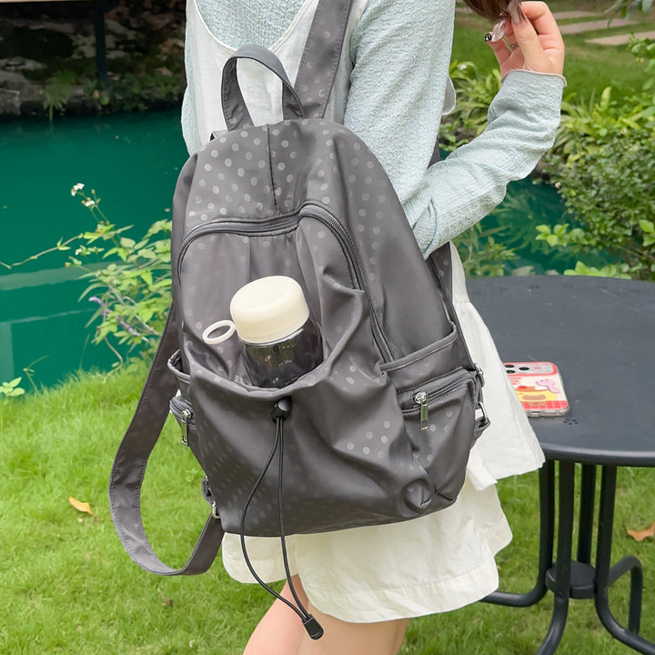 Stilvolle gepunktete Drawstring-Rucksack Karnz