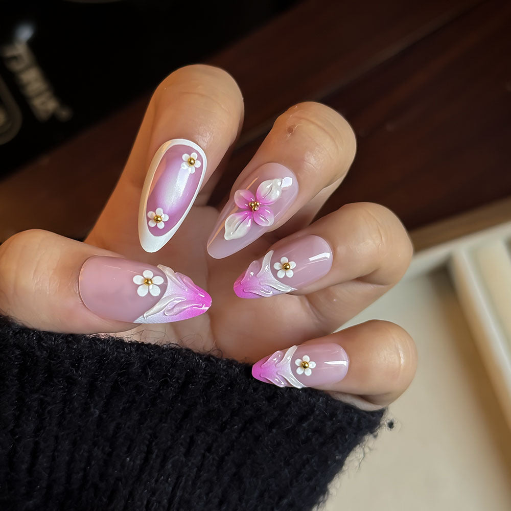Floral Design Press-On Nail Kit Karnz