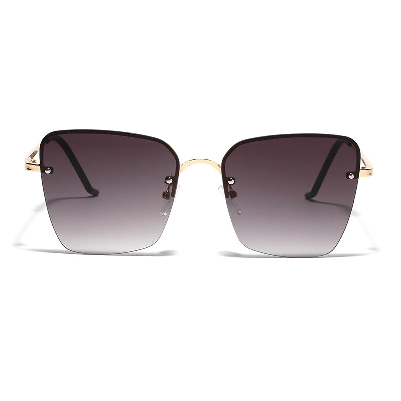 Damen modische quadratische Sonnenbrille mit graduiertem Gläsern Karnz