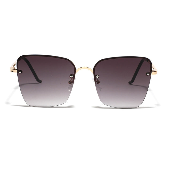 Damen modische quadratische Sonnenbrille mit graduiertem Gläsern Karnz