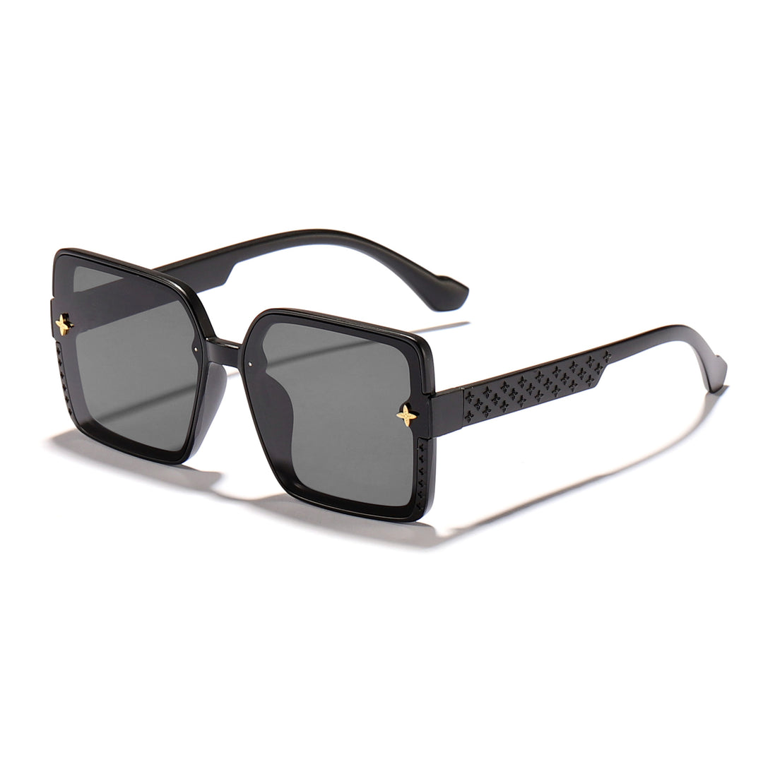 Damen modische quadratische Sonnenbrille mit verziertem Rahmen Karnz