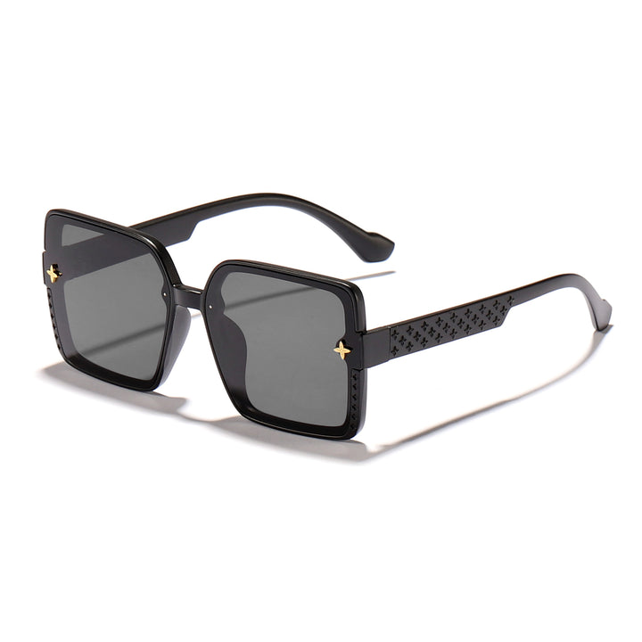 Damen modische quadratische Sonnenbrille mit verziertem Rahmen Karnz