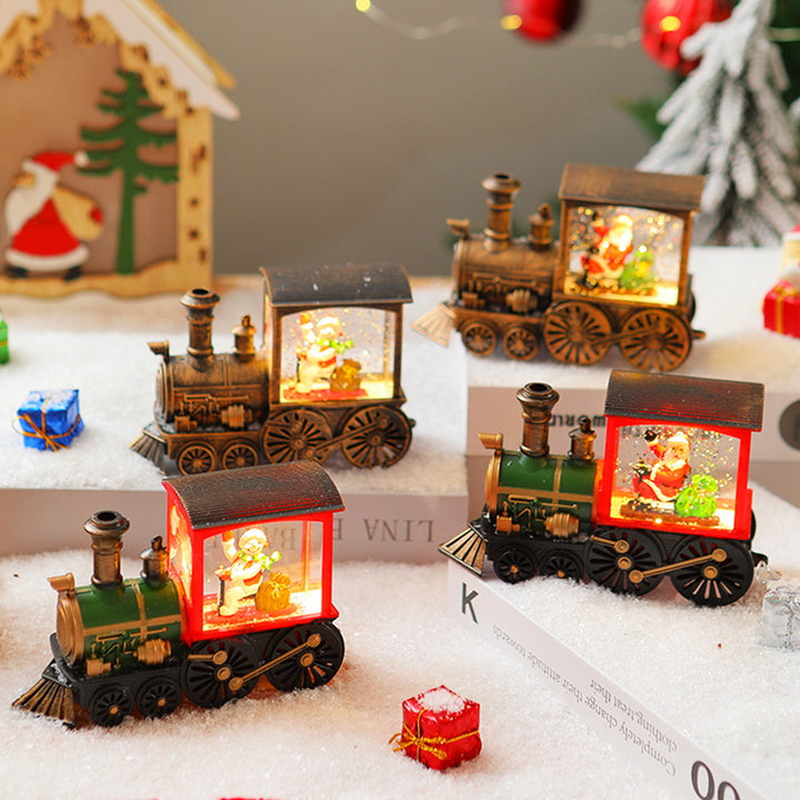 Dekorative Schneeball-Lokomotive Karnz