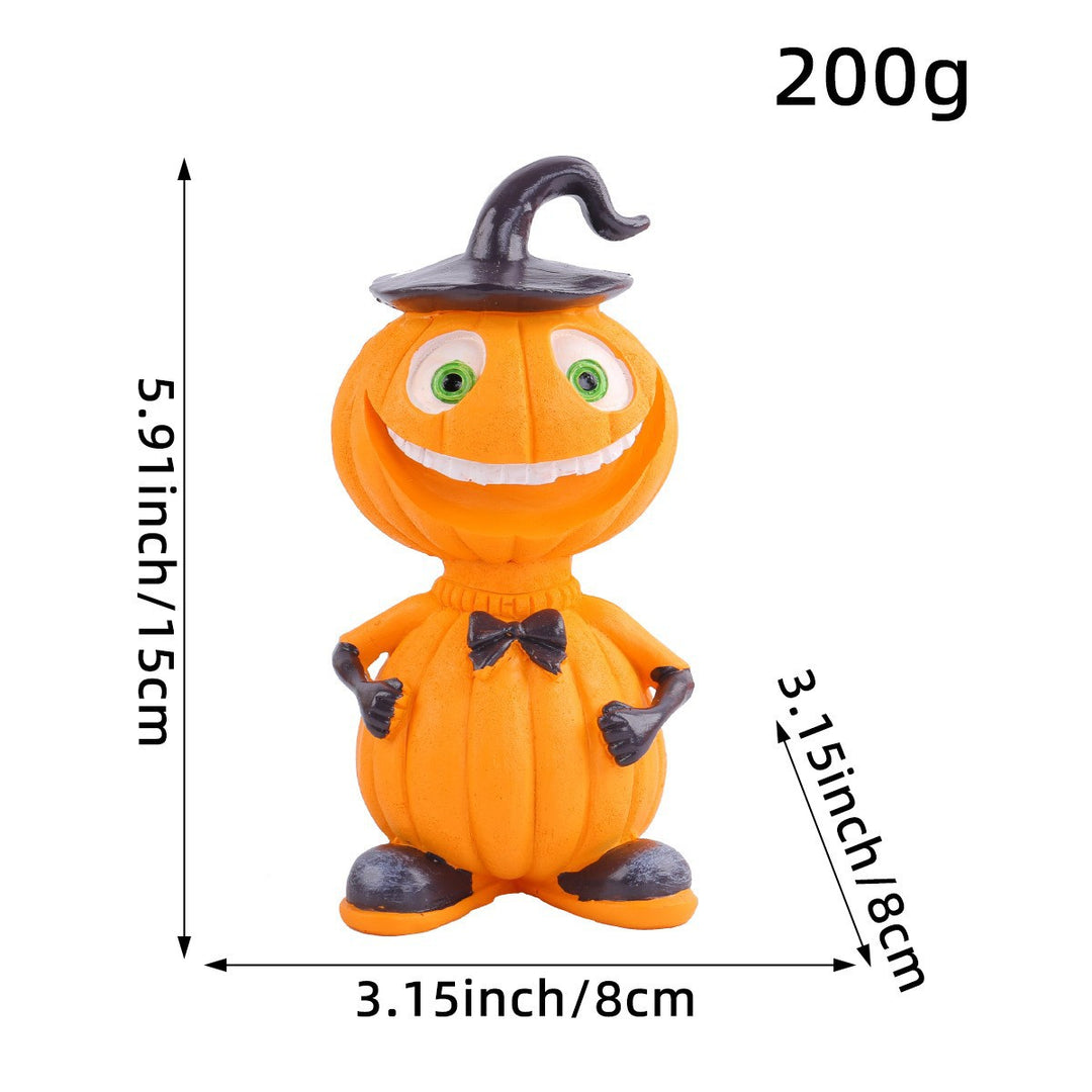 Lustige Halloween Kürbisfigur Karnz