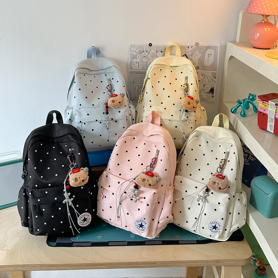 Verspielt Polka Dot Freizeit Rucksack Karnz