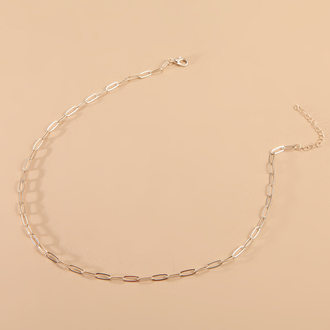 Schlanke lange Gliederkette Halskette Karnz