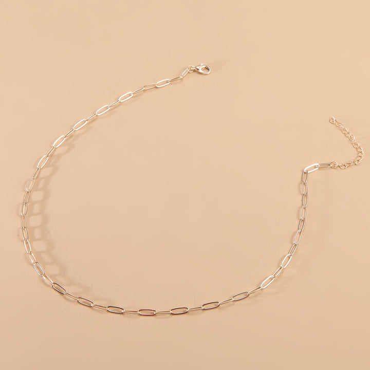 Schlanke lange Gliederkette Halskette Karnz