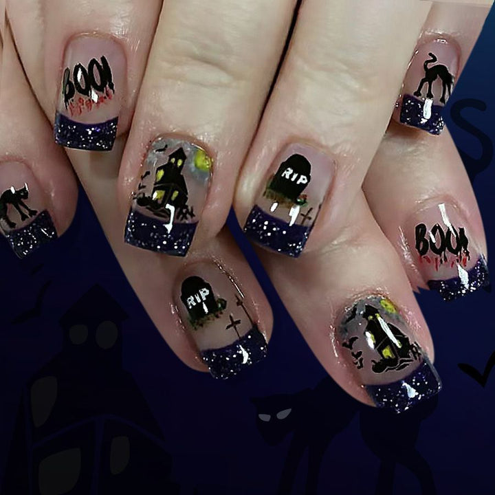 Künstlerische Halloween Themen Nagelkunst Karnz