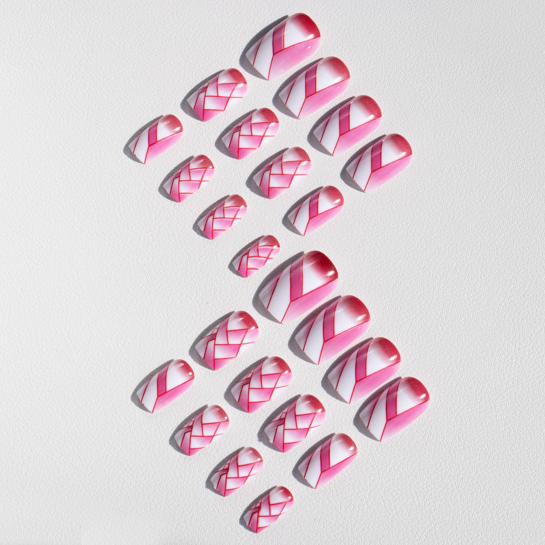 Künstlerische Geometrische Nagelkunst Designs