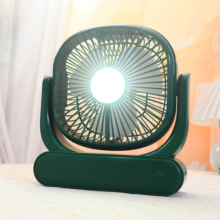 Damen Tragbarer Ventilator mit integrierter LED-Beleuchtung und flexiblem Neigungsmechanismus Karnz
