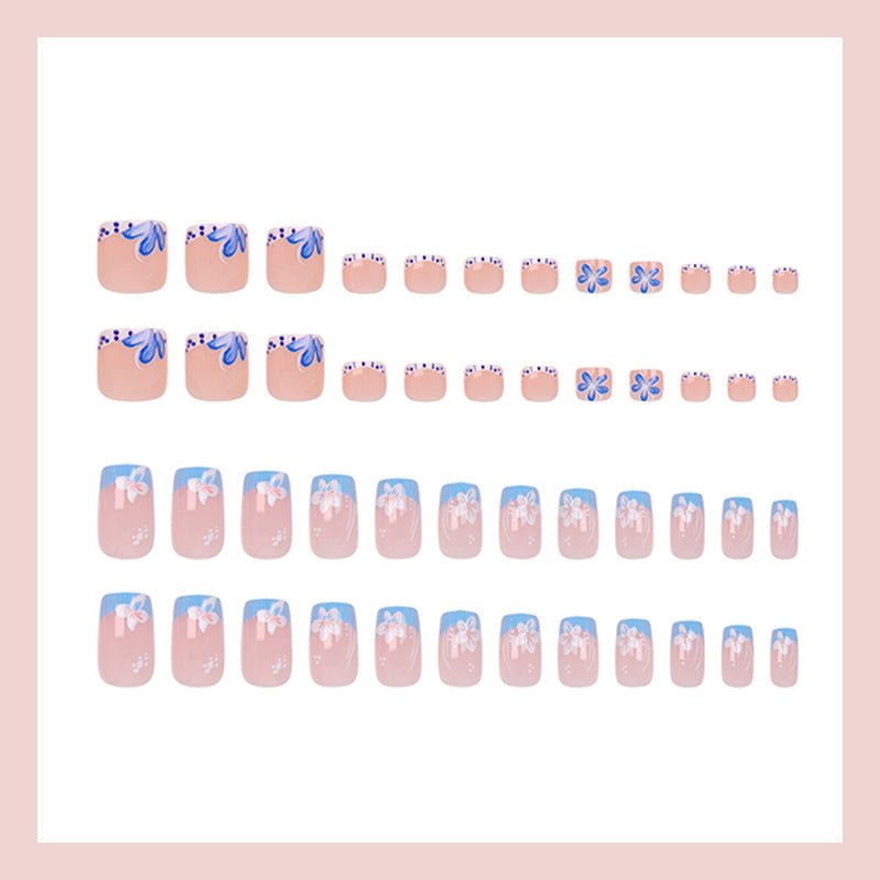 Kunstnagelset mit dekorativen Blüten- und Frühlingsmotiven Karnz