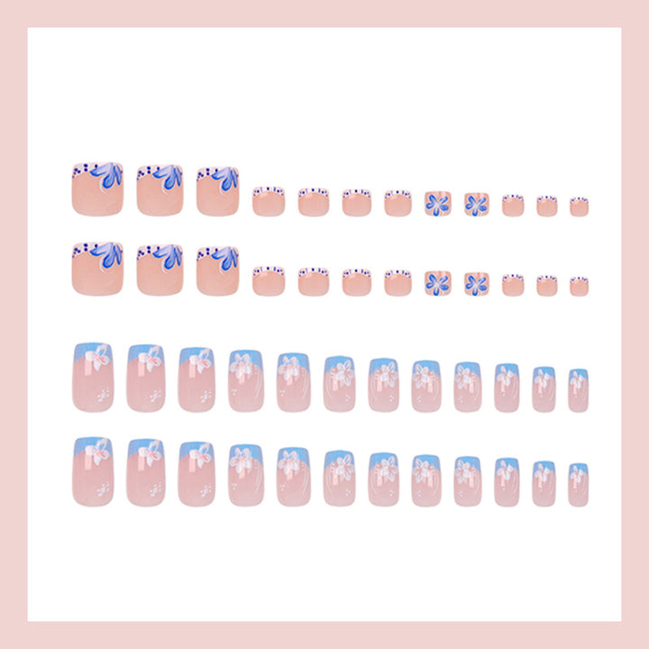 Kunstnagelset mit dekorativen Blüten- und Frühlingsmotiven Karnz