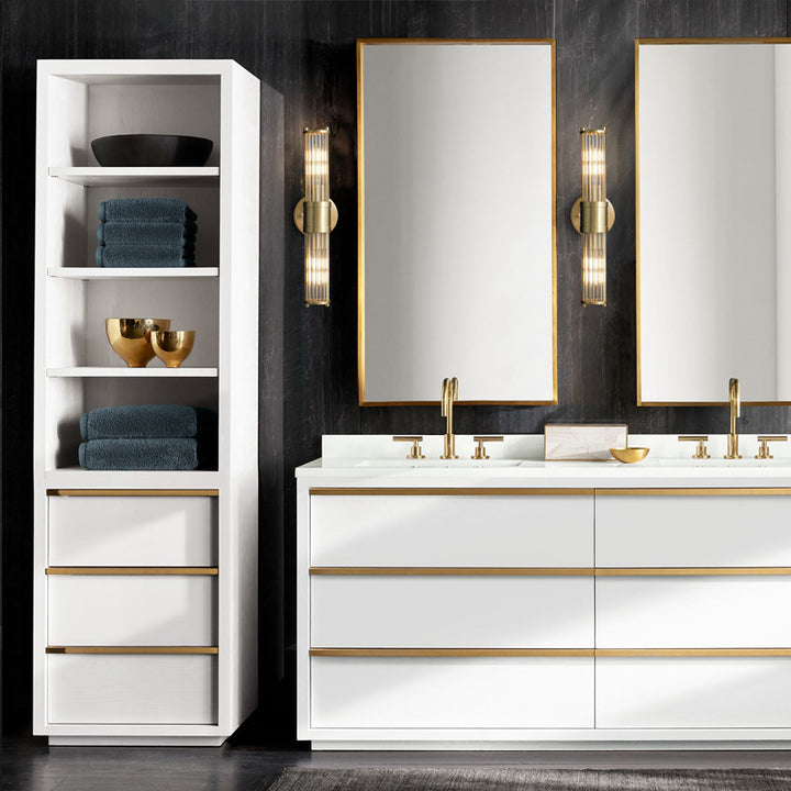 Moderner eleganter Wandaufbau