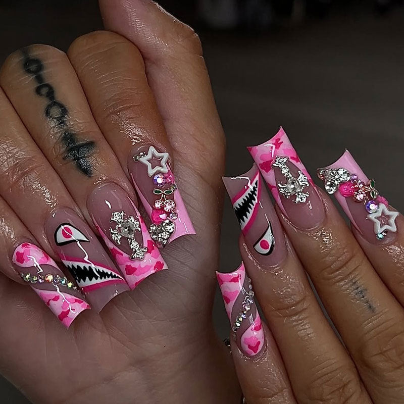 Dekoratives Acryl-Nagelset
