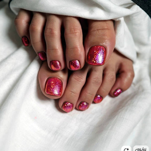Dekorativer Glitter Press-On Nagelset Karnz