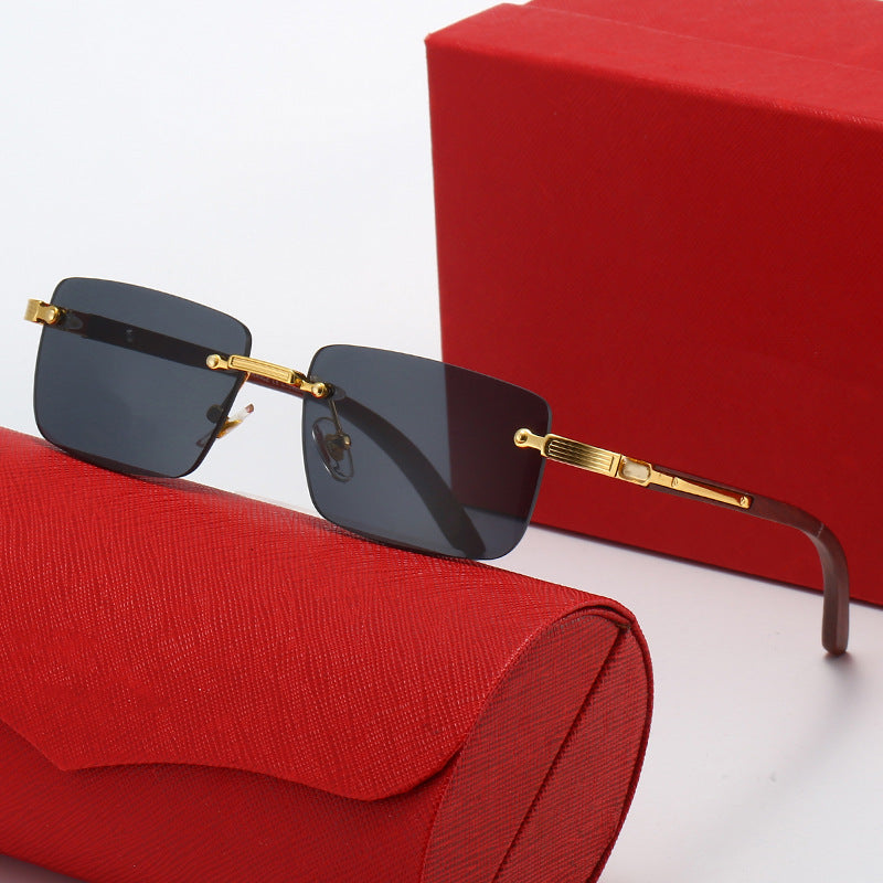 Damen Quadratische Sonnenbrille mit eleganten Metallakzenten Karnz
