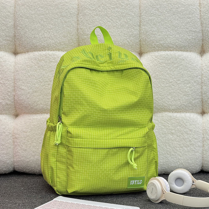 Stylischer kariertes Muster Rucksack Karnz