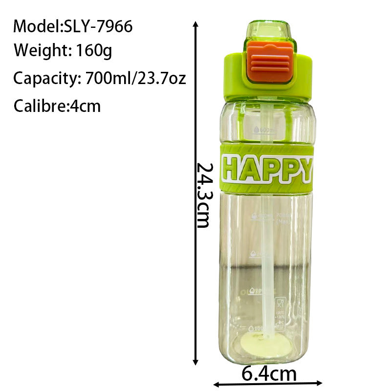 Damen Auslaufsichere Trinkflasche mit integrierter Messskala und sicherem Deckel Karnz