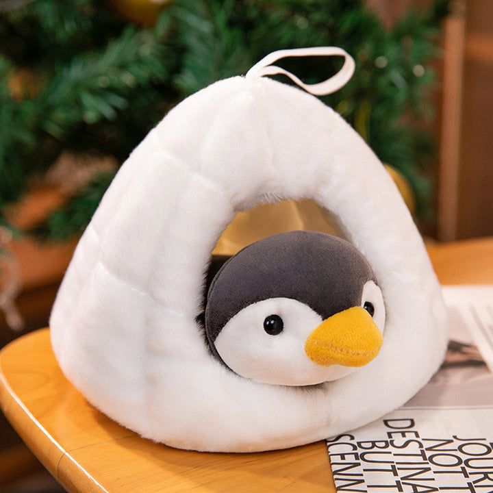 Plüsch-Pinguin Gemütliches Nisttierhöhlenbett Karnz