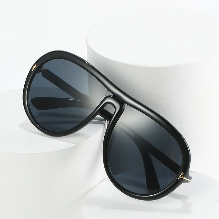 Oversized Modische Transparente Rosa Sonnenbrille Karnz