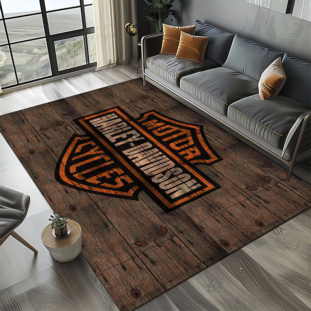 Harley Davidson Logo Bereich Teppich