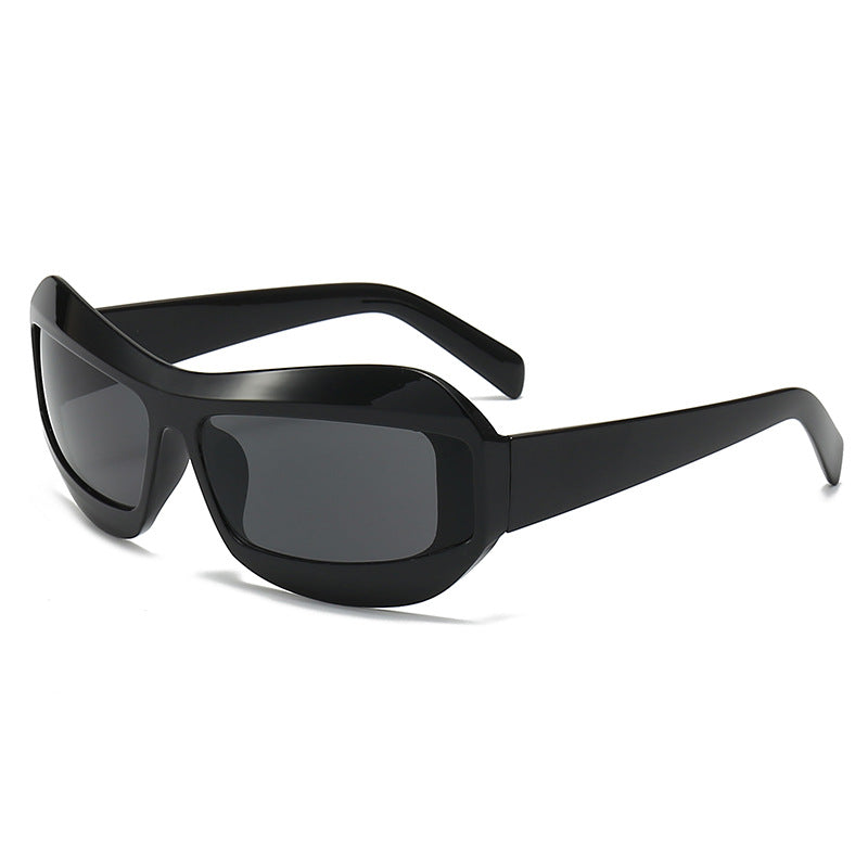 Moderne Design Stilvolle Übergroße Schildbrille